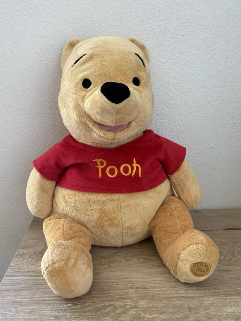 Disney Store Vintage Winnie The Pooh Large Plush Stuffed Bear 24”
